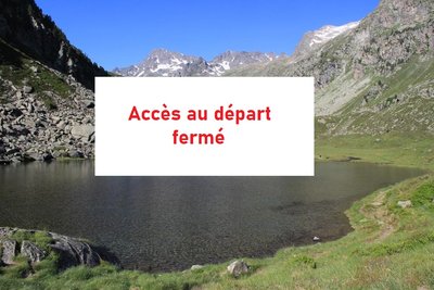 Piste de Bué (accès au départ) fermée jusqu'au 30/04/26