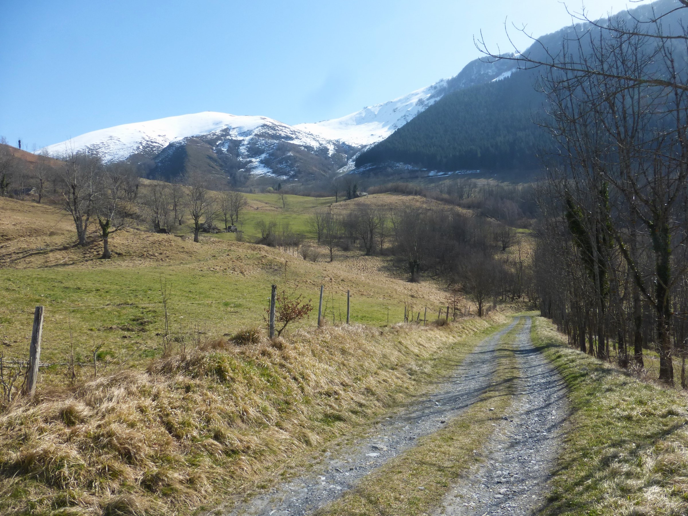 Tronçon bucolique sous la Station du Hautacam
