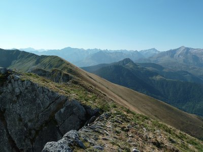 Depuis le sommet du Pic de l'Estibète