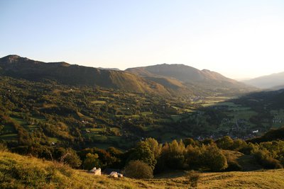 Vue sur la vallée depuis le belvédère