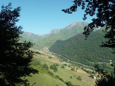 Vue sur Souriche et la vallée du Tourmalet