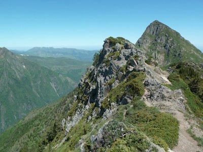 Le Pic du Viscos depuis les crêtes